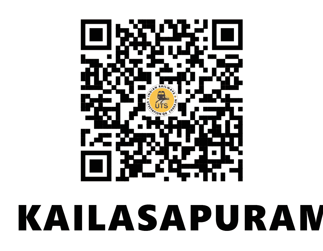 UTS QR Code for KAILASAPURAM - KLPM (SR - TAMIL NADU)